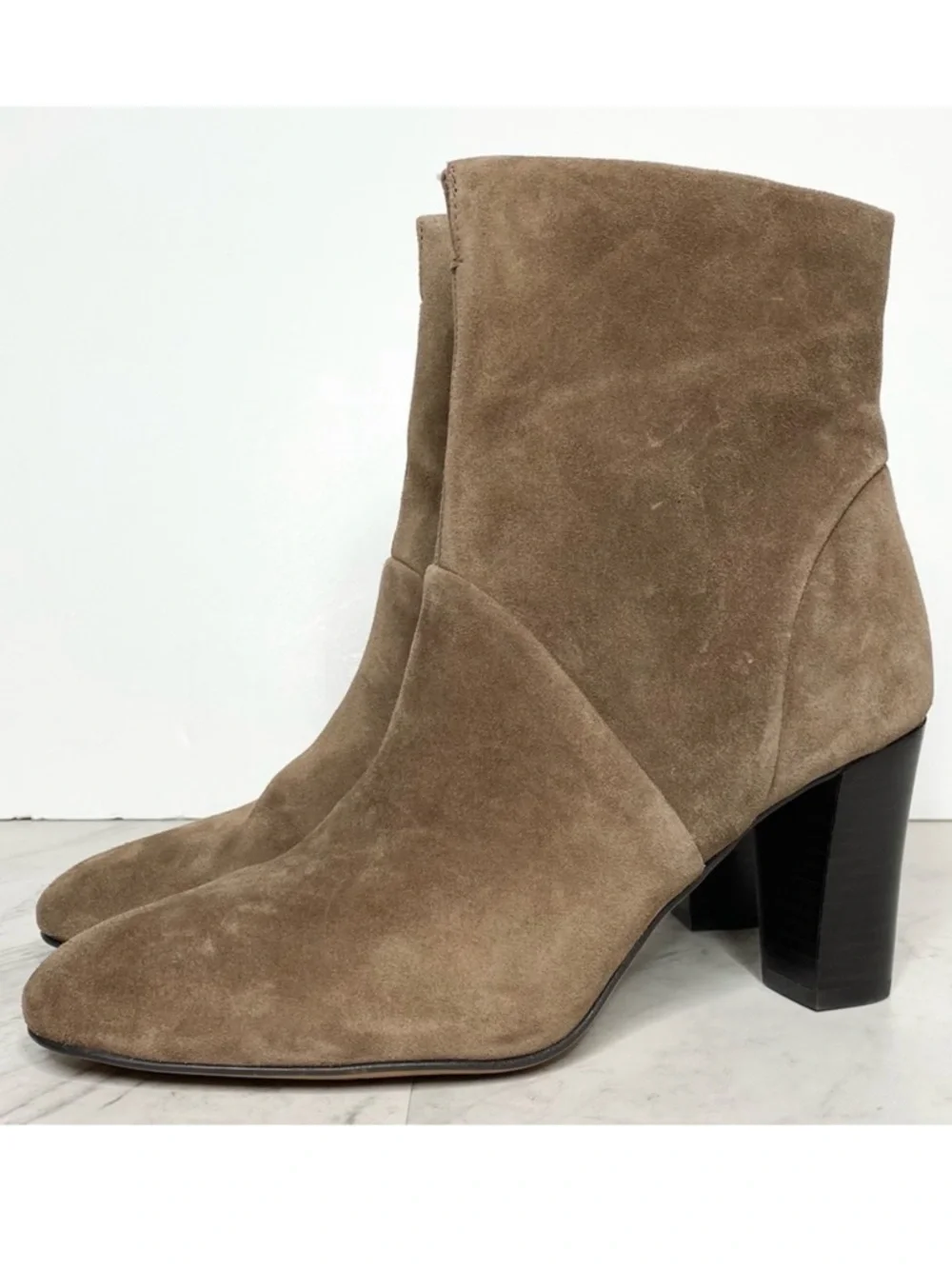 Franco Sarto Pia Gray Brown Suede Bootie 11M